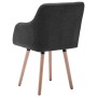 Sillas de comedor 2 unidades tela gris oscuro de , Sillas de comedor - Ref: Foro24-322982, Precio: 169,62 €, Descuento: %