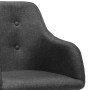 Sillas de comedor 2 unidades tela gris oscuro de , Sillas de comedor - Ref: Foro24-322982, Precio: 169,62 €, Descuento: %
