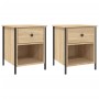 Mesitas noche 2 uds madera ingeniería roble Sonoma 40x42x50 cm de , Mesitas de noche - Ref: Foro24-825936, Precio: 75,93 €, D...