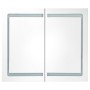Armario de baño con espejo y LED gris 80x12x68 cm de , Tocadores de baño - Ref: Foro24-326513, Precio: 175,26 €, Descuento: %