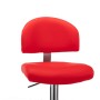 Taburete de cocina de cuero sintético rojo de , Taburetes de cocina - Ref: Foro24-249650, Precio: 105,10 €, Descuento: %