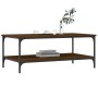 Mesa de centro madera de ingeniería marrón roble 100x55x40 cm de , Mesas de centro - Ref: Foro24-832837, Precio: 41,82 €, Des...