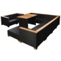 Set muebles de jardín 10 piezas y cojines ratán sintético negro de , Conjuntos de jardín - Ref: Foro24-42753, Precio: 1,00 €,...