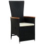 Set comedor de jardín 7 piezas ratán sintético y madera negro de , Conjuntos de jardín - Ref: Foro24-47681, Precio: 736,59 €,...