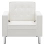 Sillón blanco 75x70x75 cm piel sintética en Sillones | Comprar online en Foru.es