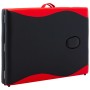 Camilla de masaje plegable 2 zonas madera negro y rojo de , Mesas de masaje - Ref: Foro24-110206, Precio: 165,96 €, Descuento: %