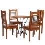Juego de mesas de comedor 5 piezas madera maciza de acacia de , muebles para cocinas y comedores - Ref: Foro24-275336, Precio...