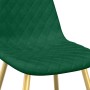 Sillas de comedor 4 unidades terciopelo verde oscuro en Sillas de comedor | Comprar online en Foru.es