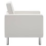 Sillón blanco 75x70x75 cm piel sintética en Sillones | Comprar online en Foru.es