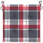 Cojines de silla de jardín 6 uds tela a cuadros rojo 50x50x3 cm de , Cojines para sillas y sofás - Ref: Foro24-314070, Precio...
