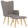 Sillón de relax con reposapiés de tela gris taupé de , Sillones - Ref: Foro24-327543, Precio: 107,09 €, Descuento: %