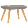 Sillón de relax con reposapiés de tela gris taupé de , Sillones - Ref: Foro24-327543, Precio: 107,09 €, Descuento: %