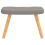 Sillón de relax con reposapiés de tela gris taupé de , Sillones - Ref: Foro24-327543, Precio: 107,09 €, Descuento: %