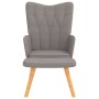 Sillón de relax con reposapiés de tela gris taupé de , Sillones - Ref: Foro24-327543, Precio: 107,09 €, Descuento: %