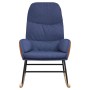 Silla mecedora de tela azul de , Mecedoras - Ref: Foro24-341046, Precio: 118,00 €, Descuento: %