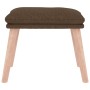 Reposapiés de tela marrón 45x29,5x35 cm de , Otomanas - Ref: Foro24-341427, Precio: 27,37 €, Descuento: %