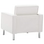 Sillón blanco 75x70x75 cm piel sintética en Sillones | Comprar online en Foru.es
