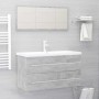 Set muebles de baño 2 piezas madera contrachapada gris hormigón de , Muebles de baño - Ref: Foro24-804849, Precio: 96,10 €, D...