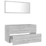Set muebles de baño 2 piezas madera contrachapada gris hormigón de , Muebles de baño - Ref: Foro24-804849, Precio: 96,10 €, D...
