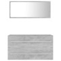 Set muebles de baño 2 piezas madera contrachapada gris hormigón de , Muebles de baño - Ref: Foro24-804849, Precio: 96,10 €, D...