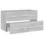 Set muebles de baño 2 piezas madera contrachapada gris hormigón de , Muebles de baño - Ref: Foro24-804849, Precio: 96,10 €, D...