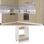 Armario de horno madera contrachapada color roble 60x46x81,5 cm de vidaXL, Armarios de cocina - Ref: Foro24-802500, Precio: 6...