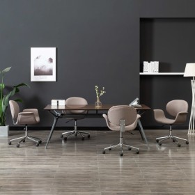 Sillas de comedor giratorias 4 unidades tela color gris taupe de , Sillas de comedor - Ref: Foro24-3054870, Precio: 589,79 €,...