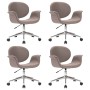 Sillas de comedor giratorias 4 unidades tela color gris taupe de , Sillas de comedor - Ref: Foro24-3054870, Precio: 589,79 €,...
