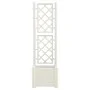 Jardinera con enrejado PP blanco 43x43x142 cm de vidaXL, Maceteros y jardineras - Ref: Foro24-313979, Precio: 86,97 €, Descue...