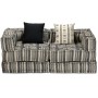 Puf modular de 2 plazas de tela de rayas grises de , Cojines para sillas y sofás - Ref: Foro24-244978, Precio: 504,05 €, Desc...