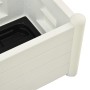 Jardinera con enrejado PP blanco 43x43x142 cm de vidaXL, Maceteros y jardineras - Ref: Foro24-313979, Precio: 88,02 €, Descue...