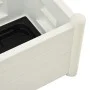Jardinera con enrejado PP blanco 43x43x142 cm de vidaXL, Maceteros y jardineras - Ref: Foro24-313979, Precio: 86,97 €, Descue...