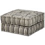 Puf modular de 2 plazas de tela de rayas grises de , Cojines para sillas y sofás - Ref: Foro24-244978, Precio: 504,05 €, Desc...