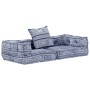 Puf modular de 2 plazas de tela índigo de , Cojines para sillas y sofás - Ref: Foro24-249413, Precio: 185,86 €, Descuento: %