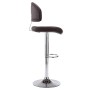Taburete de cocina de cuero sintético marrón de , Taburetes de cocina - Ref: Foro24-249652, Precio: 101,12 €, Descuento: %