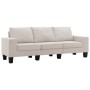 Sofá de 3 plazas de tela color crema de , Sofás - Ref: Foro24-287122, Precio: 399,18 €, Descuento: %