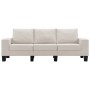 Sofá de 3 plazas de tela color crema de , Sofás - Ref: Foro24-287122, Precio: 399,18 €, Descuento: %