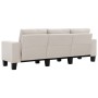 Sofá de 3 plazas de tela color crema de , Sofás - Ref: Foro24-287122, Precio: 399,18 €, Descuento: %