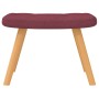 Silla mecedora con reposapiés tela rojo tinto de , Mecedoras - Ref: Foro24-327630, Precio: 108,10 €, Descuento: %