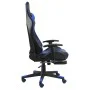 Silla gaming giratoria con reposapiés PVC azul de vidaXL, Sillones para videojuegos - Ref: Foro24-20485, Precio: 179,10 €, De...