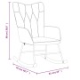 Silla mecedora con reposapiés tela rojo tinto de , Mecedoras - Ref: Foro24-327630, Precio: 108,10 €, Descuento: %