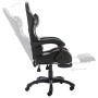 Silla gaming con reposapiés cuero sintético negro y camuflaje de , Sillas de oficina - Ref: Foro24-320096, Precio: 156,28 €, ...