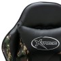 Silla gaming con reposapiés cuero sintético negro y camuflaje de , Sillas de oficina - Ref: Foro24-320096, Precio: 156,28 €, ...