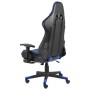 Silla gaming giratoria con reposapiés PVC azul de vidaXL, Sillones para videojuegos - Ref: Foro24-20485, Precio: 181,88 €, De...