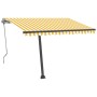 Toldo automático LED sensor de viento amarillo blanco 300x250cm de , Toldos - Ref: Foro24-3069713, Precio: 580,30 €, Descuent...