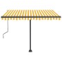 Toldo automático LED sensor de viento amarillo blanco 300x250cm de , Toldos - Ref: Foro24-3069713, Precio: 580,30 €, Descuent...