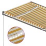 Toldo automático LED sensor de viento amarillo blanco 300x250cm de , Toldos - Ref: Foro24-3069713, Precio: 580,30 €, Descuent...