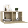 Set de muebles salón TV 10 pzas madera ingeniería roble Sonoma de , Muebles TV - Ref: Foro24-3078980, Precio: 390,39 €, Descu...