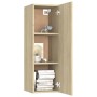 Set de muebles salón TV 10 pzas madera ingeniería roble Sonoma de , Muebles TV - Ref: Foro24-3078980, Precio: 390,39 €, Descu...