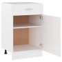 Armario inferior cajón cocina madera ingeniería 50x46x81,5cm de vidaXL, Armarios de cocina - Ref: Foro24-801220, Precio: 91,4...